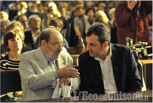 Nel 2013 Umberto Eco ospite a Torre Pellice