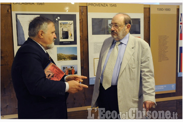 Nel 2013 Umberto Eco ospite a Torre Pellice