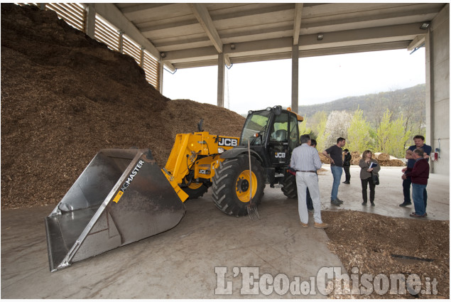 Luserna S.G.: &quot;L&#039;Eco&quot; in visita alla centrale a biomasse