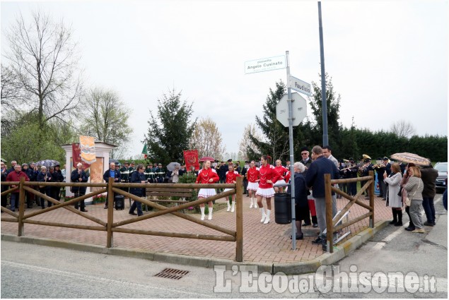 Candiolo: Spaip inaugura piazzetta in ricordo di Angelo Cusinato