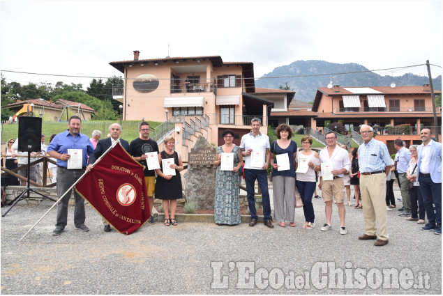 A Cantalupa una piazza dedicata alla Fidas