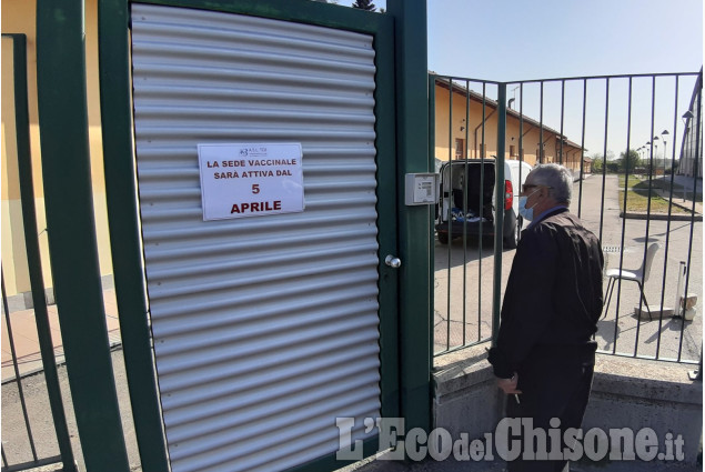 Il Centro vaccinale di Abbadia di Pinerolo operativo dal 5 aprile è quasi pronto