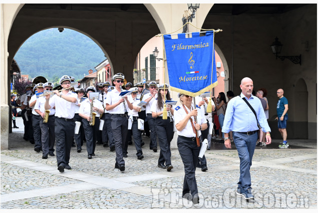 Frossasco: Quattro bande musicali per festeggiare la Filarmonica Pinerolese