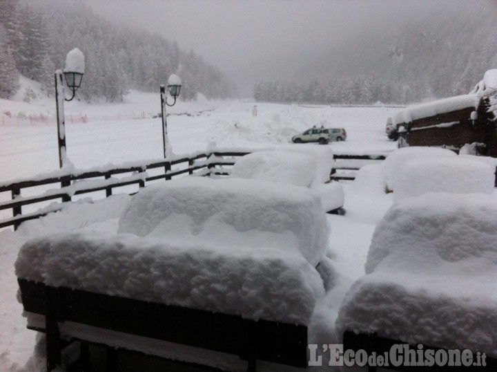 Neve e impianti aperti a Pragelato e sulla Vialattea. Pioggia a Pinerolo di nuovo sulle medie stagionali