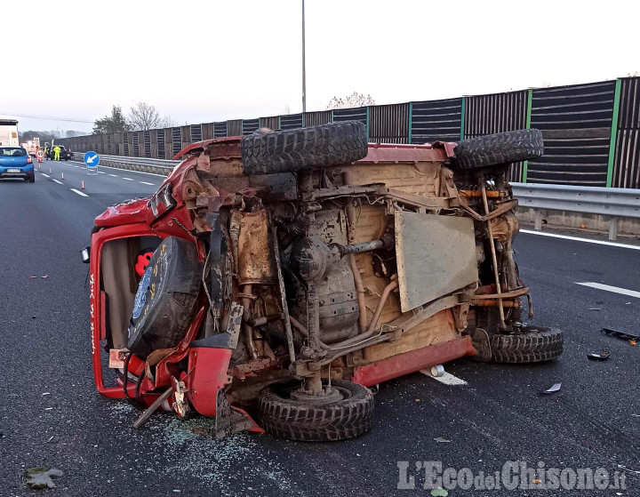 Piscina: incidente sulla Torino-Pinerolo, tre auto coinvolte