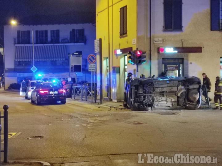 Pinerolo: incidente stradale all'incrocio tra via Saluzzo e corso Piave