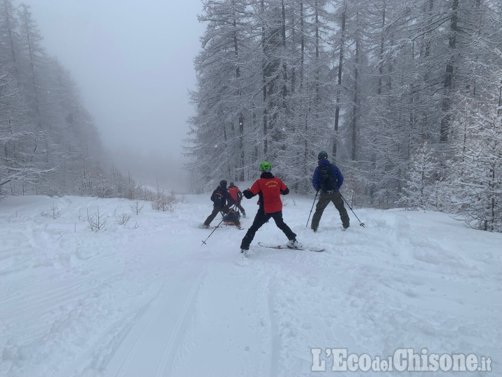 Pragelato: sci alpinista soccorso al Clot della Soma