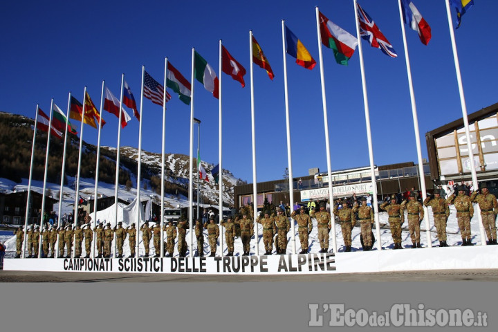 Inaugurati a Sestriere i Campionati sciistici delle Truppe alpine