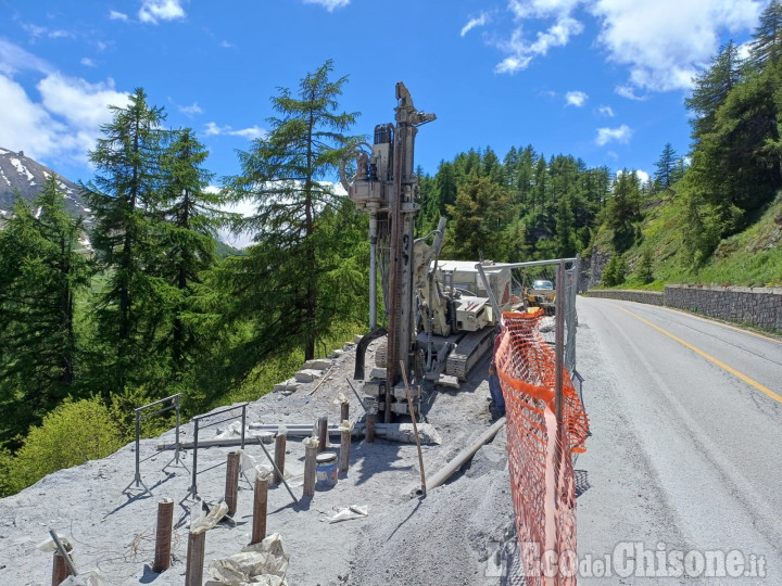 Sp 23 a Champlas du col: confermata la chiusura fino al 25 giugno, il punto sugli altri lavori