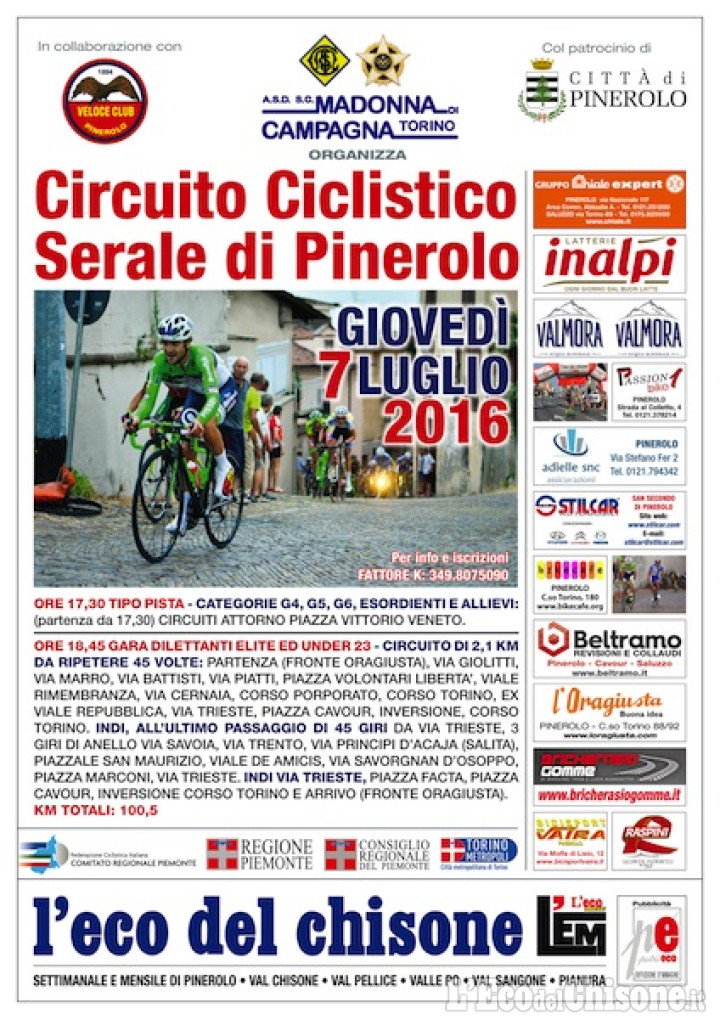 Ciclismo, giovedì circuito in centro con Elite e under 23 all&#039;opera sul muro di via Principi tre volte