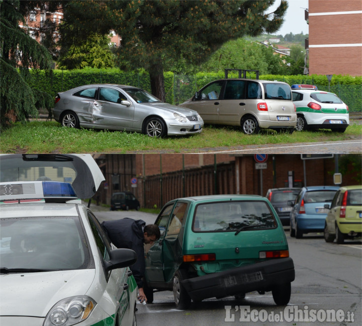 Maltempo: due piccoli incidenti a Pinerolo 