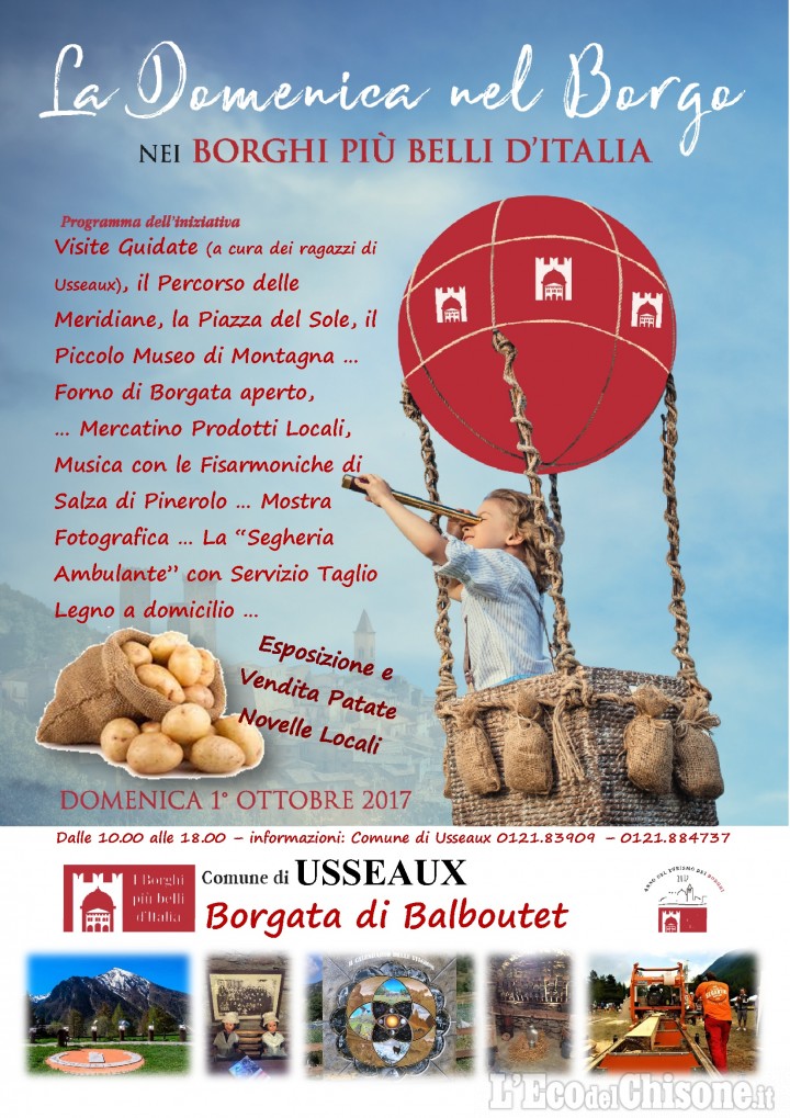 Usseaux: &quot;La domenica del borgo&quot; a Balboutet