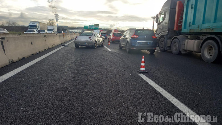 Rivalta: scontro tra due camion e un'auto, code e disagi sulla tangenziale