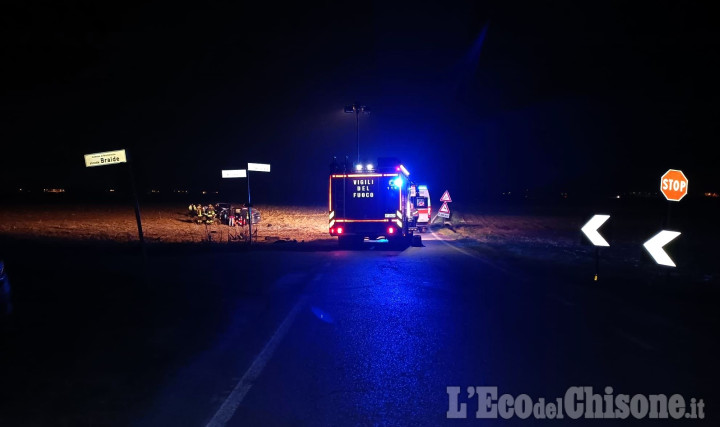 Bricherasio: scontro tra due auto in strada Braide, morto un 41enne di Cavour