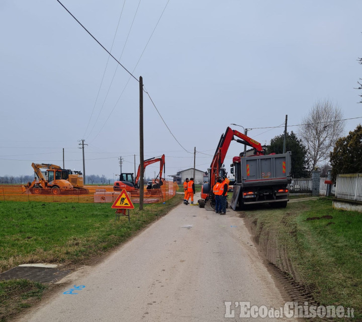 Bricherasio, a Cappella Merli al via i lavori per la fognatura