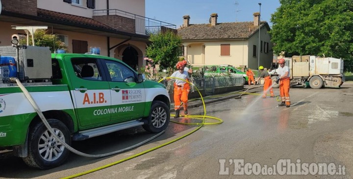 È terminata dopo un mese la missione della Colonna mobile di Protezione civile del Piemonte in Romagna.