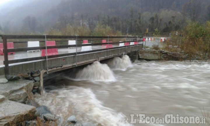 Allerta meteo: Torre Pellice, chiusi il guado della Bertenga e il Ponte del Giambone