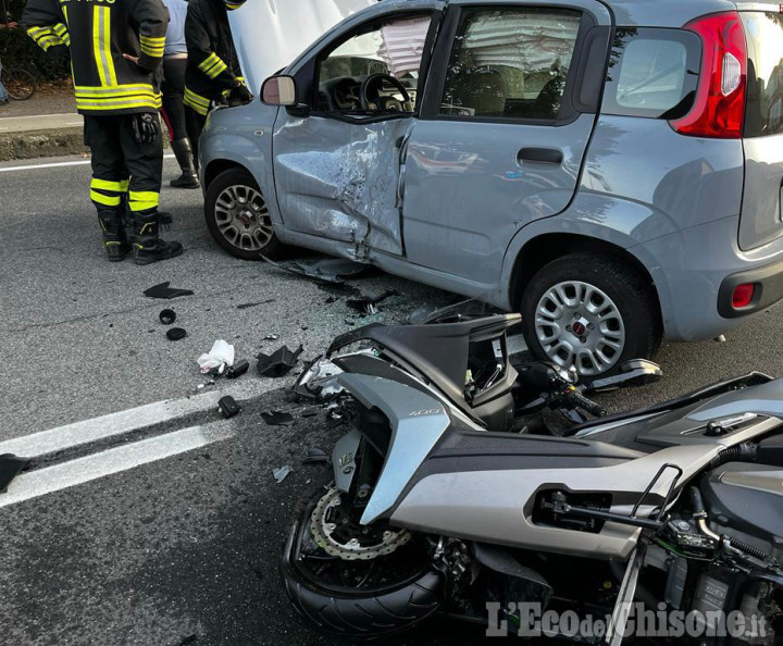 Pinerolo: auto contro moto in via Fenestrelle, muore motociclista