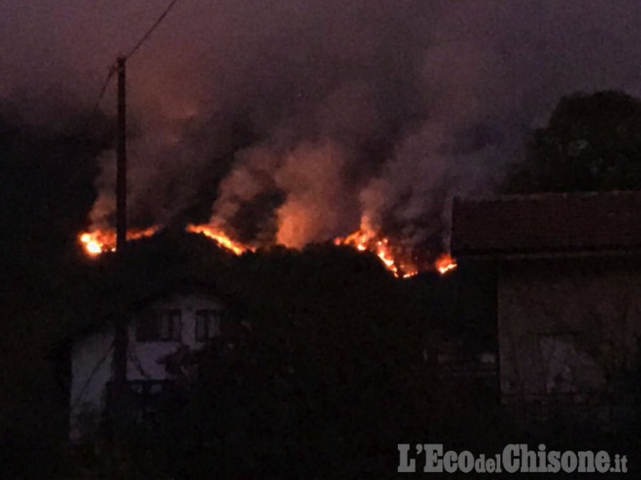 Emergenza incendi: presidi notturni a Cumiana e Cantalupa