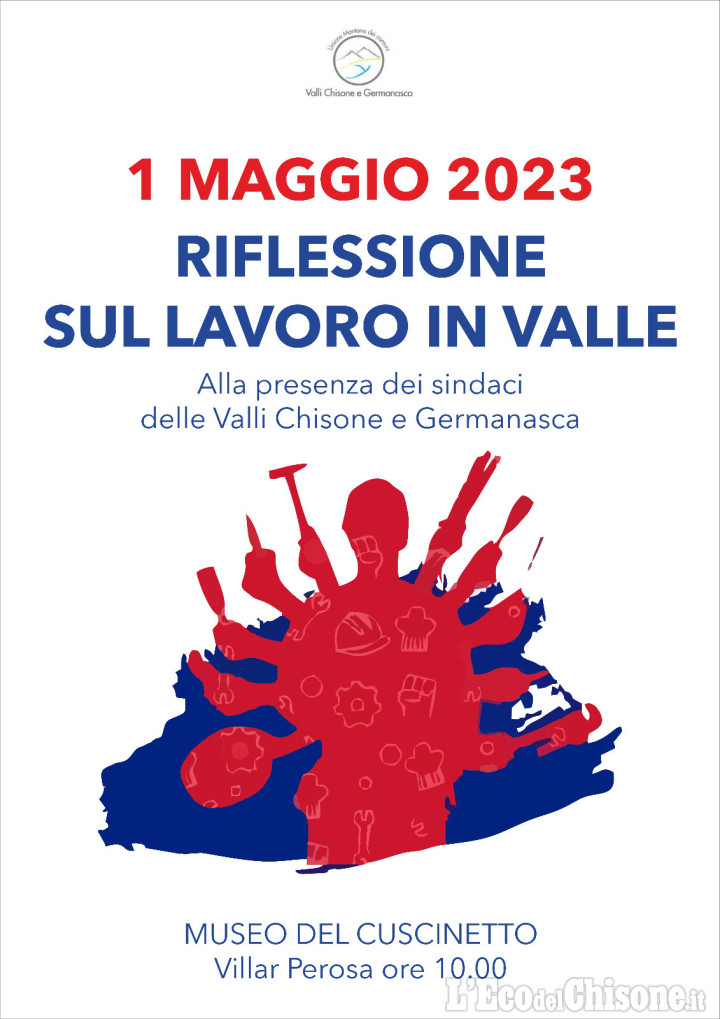 Primo Maggio: i sindaci delle Valli Chisone e Germanasca a Villar Perosa per parlare di lavoro