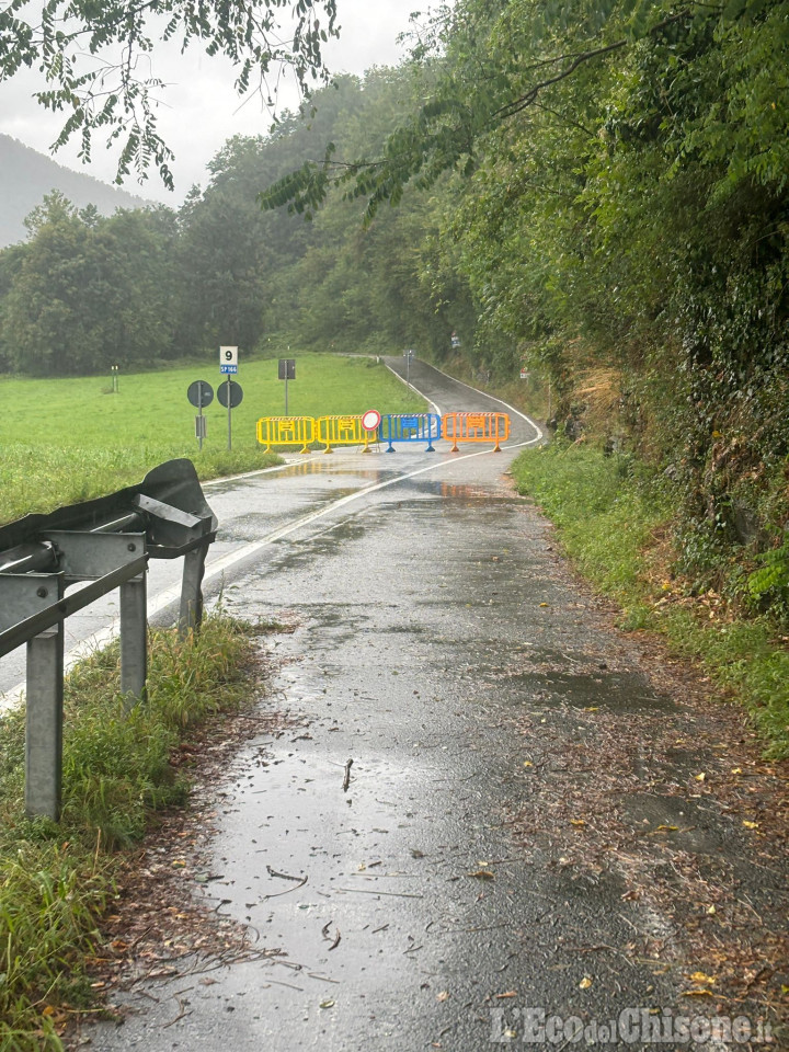 Maltempo in Val Chisone e nel Pinerolese: la situazione delle strade proviciali