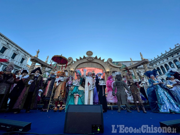 È pinerolese la maschera più bella del Carnevale di Venezia