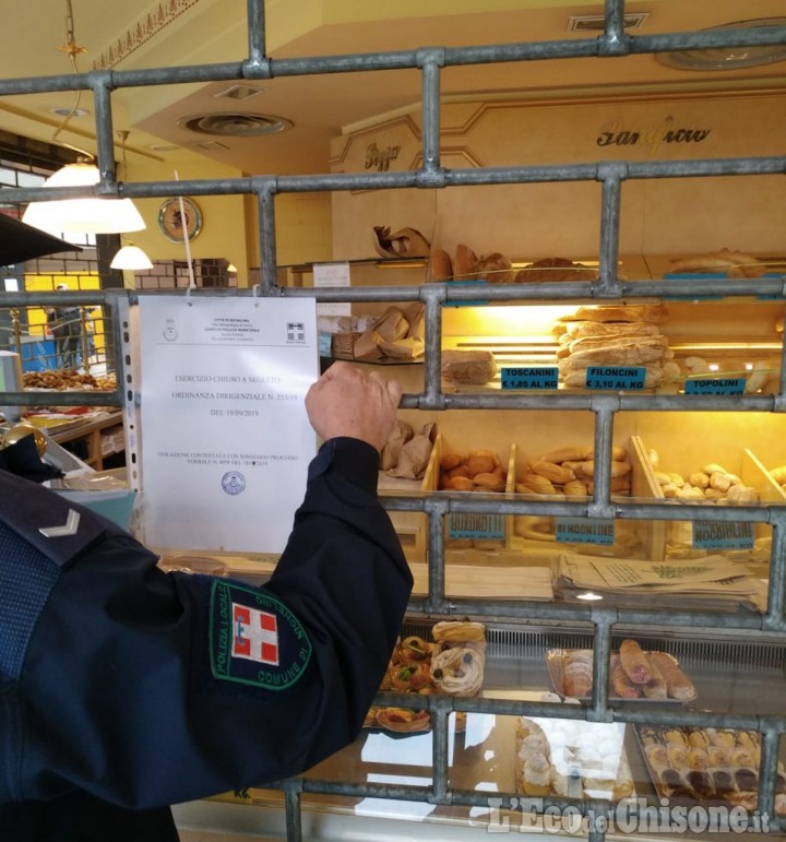 Nichelino: Polizia municipale chiude rivendita di pane non in regola