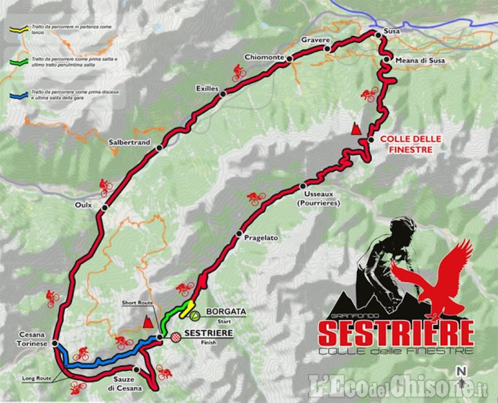 Valchisone, sospensioni circolazioni per Granfondo cicloturistica Sestriere Finestre di sabato 20
