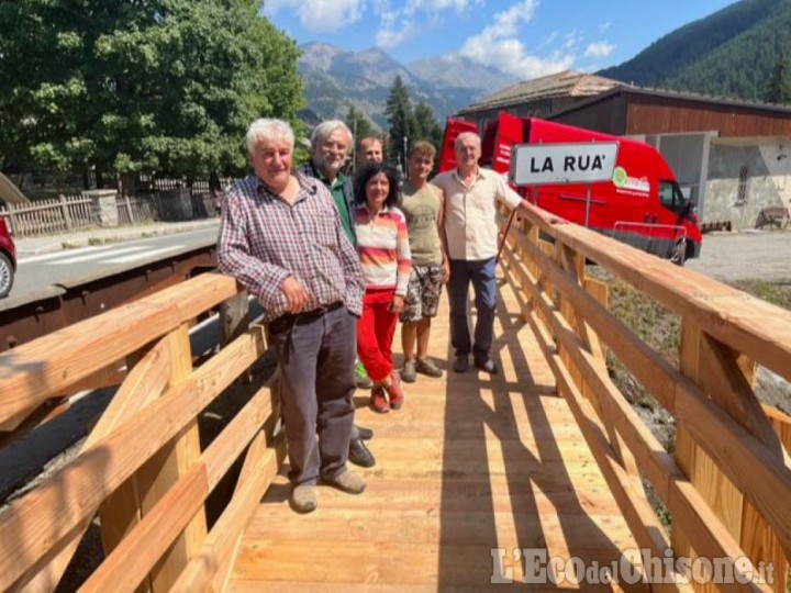 Pragelato: riapre la passerella sul Pomerol