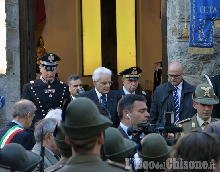 Coazze saluta il Presidente Mattarella