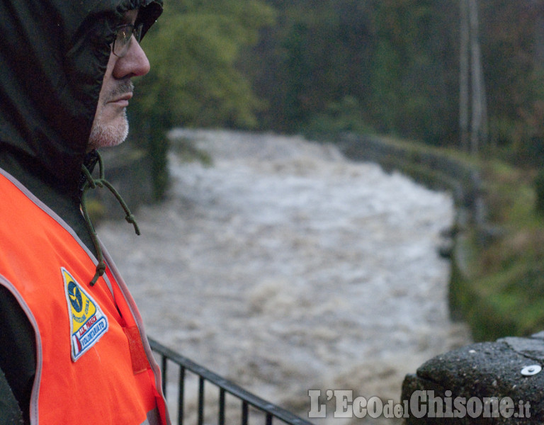 Il rio Grandubbione preoccupa a Pinasca