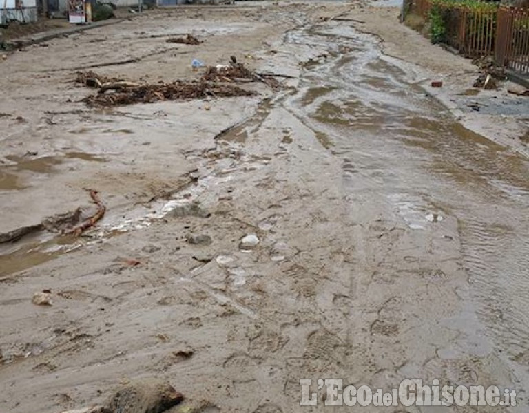 Alluvione in Val Chisone: le immagini da Meano a Dubbione