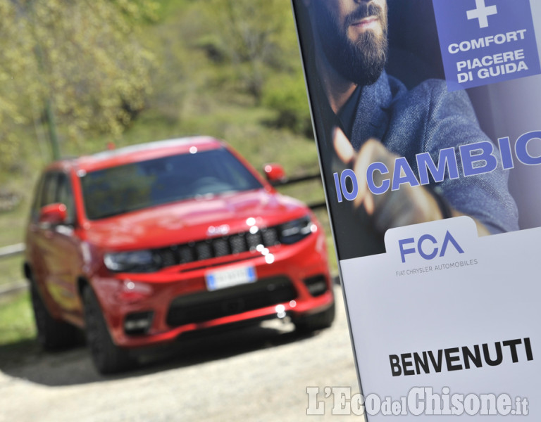 I gioielli di casa FCA al lago del Laux per il test drive