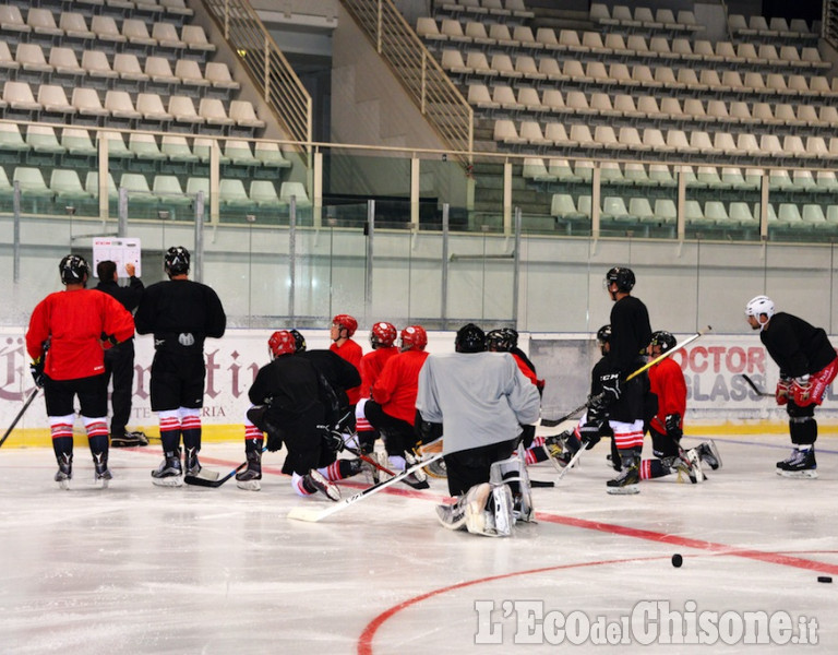 Pinerolo: Allenamento della Hockey Valpeagle