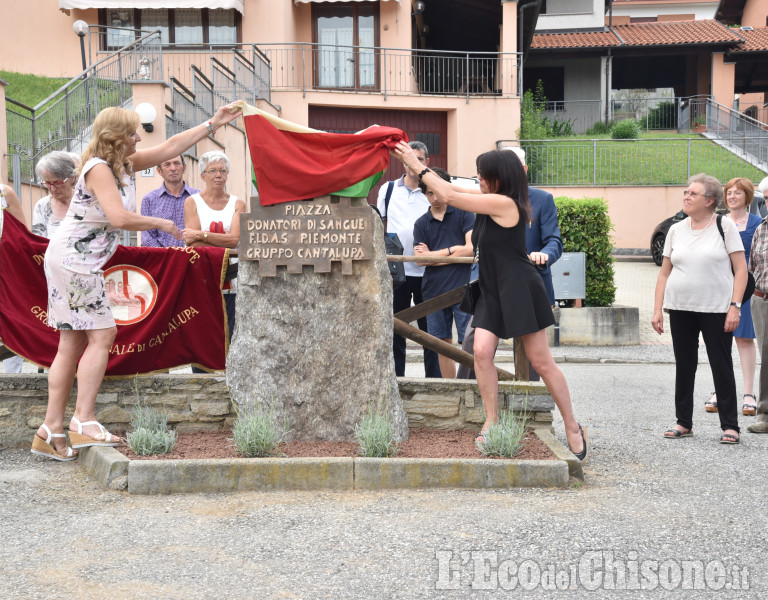 A Cantalupa una piazza dedicata alla Fidas