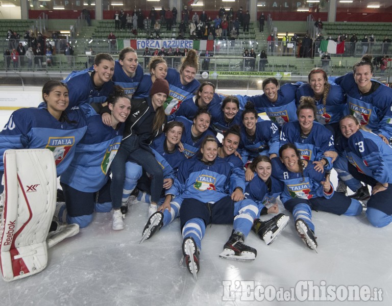 Hockey ghiaccio,festa italiana a Torre Pellice