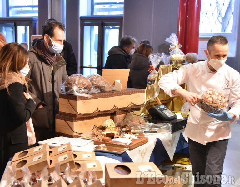 Pinerolo:Panettone in vetrina