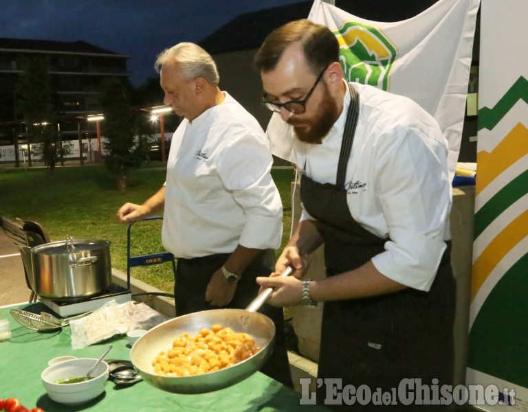 A Carmagnola, show cooking dei piobesini Sergio e Lorenzo Leggero