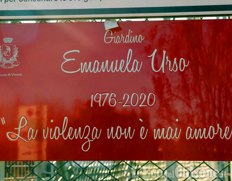 Vinovo: inaugurazione del parco in memoria di Emanuela Urso