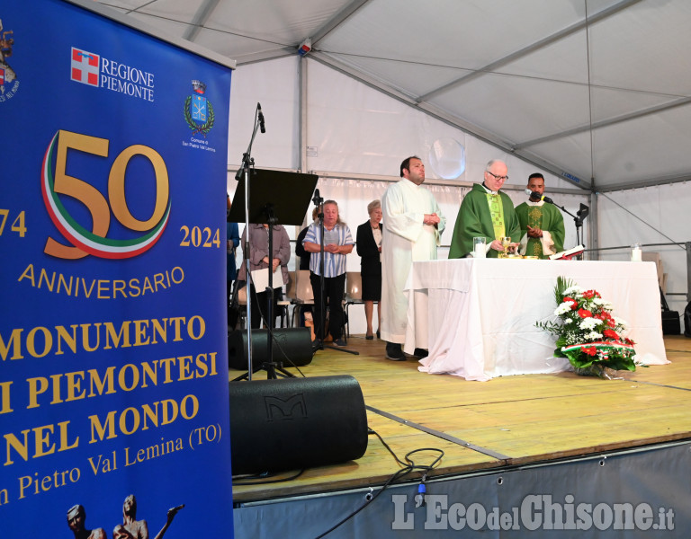 San Pietro Val Lemina ,50°Anniversario del Monumento "Piemontesi nel Mondo" 