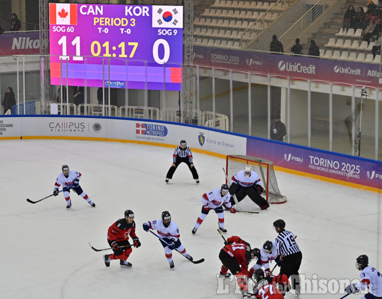 Hockey ghiaccio, Canada-Corea del Sud all'Ice Stadium