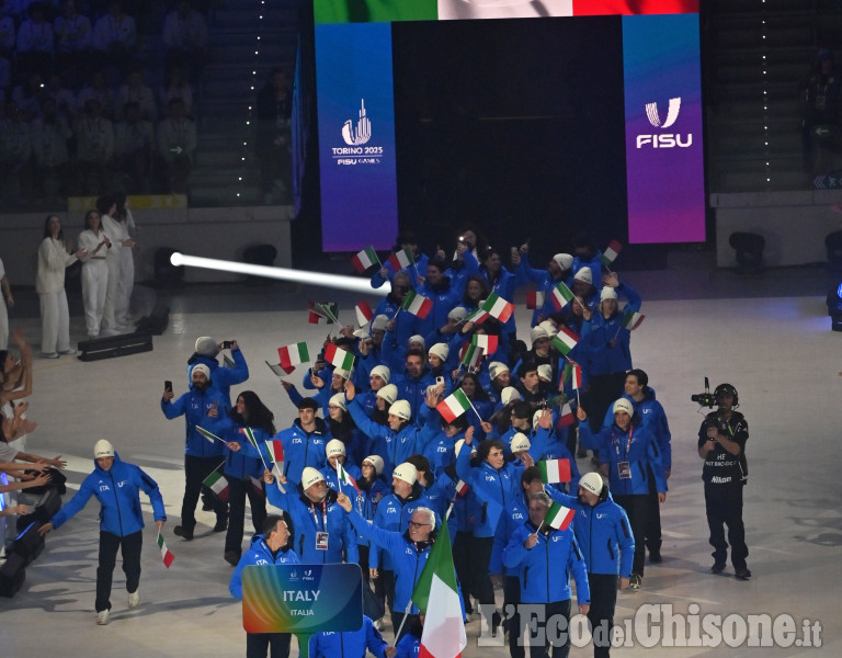 Universiadi,la Cerimonia d’apertura dei Giochi olimpici alla Inalpi Arena di Torino. 