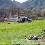 Cantalupa: boscaiolo precipitato, trasportato in ospedale con l'elisoccorso