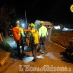 Disperso nei boschi di Perosa Argentina, escursionista recuperato nella notte dal Soccorso Alpino