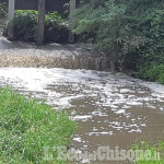 Castagnole: schiuma bianca nel torrente Oitana 