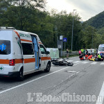 Incidente a Porte: motociclista cade e urta un camper, ricoverato. Lunghe code