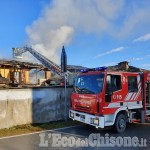 Bibiana: fiamme in una cascina di via san Vincenzo