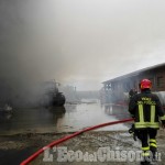 Cavour: incendio in una cascina di Babano