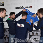 La nazionale olimpica di curling festeggiata in redazione all&#039;eco del chisone