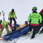 Sestriere: recuperato dal Soccorso alpino lo sciatore ferito nel Vallone del Chisonetto